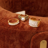 Bague ajustable Dalila – bianca