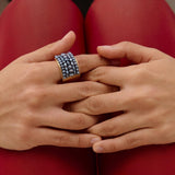 Bague ajustable Dalila – schwarz
