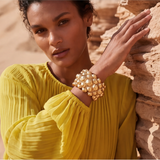 Bracelet manchette Gilda – doré