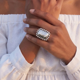 Bague ajustable Gilda – argentée