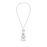 Gloria sculptural pendant necklace – Silver