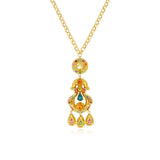 Gloria sculptural pendant necklace – Multicolored