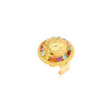 Anillo ajustable Gloria redondo talla M – Multicolor