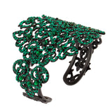 Bracelet manchette Chiara - vert