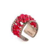 Bague bague ajustable Chiara - rouge
