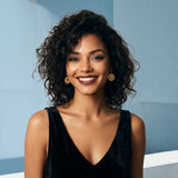 Noor thin sleeper earrings - gold