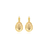 Boucles d'oreilles dormeuses goutte Océane – blanches