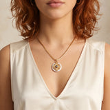 Collier pendentif Positano - blanc