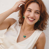 Collier pendentif ajustable Positano - vert