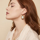 Tosca drop earrings – mother-of-pearl