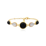 Bracelet Kette Tosca – Schwarz und Weiß