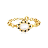 Bracelet Kette Tosca – perlmuttfarben