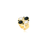 Bague ajustable Tosca – nera e bianca