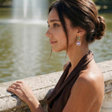Dormeuses Traviata – grün und rosa