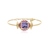 Bracelet Kette Traviata – grün und rosa