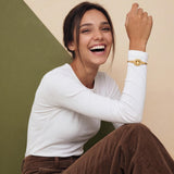 Bracelet jonc Traviata – goldfarben
