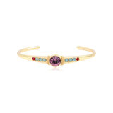 Bracelet jonc Traviata – verde e rosa