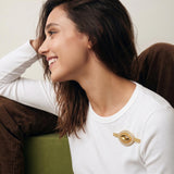 Broche Traviata – dorée