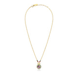 Collier Traviata – grün und rosa