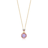 Collier Traviata – grün und rosa