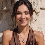 Collier Traviata – grün und rosa
