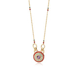 Collier Traviata – grün und rosa