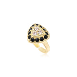 Bague ajustable Traviata – schwarz
