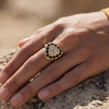 Bague ajustable Traviata – schwarz