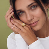 Bague ajustable Traviata – dorée