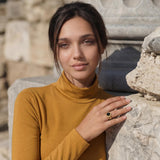 Bague ajustable Traviata – noire
