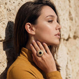 Bague ajustable Traviata – schwarz