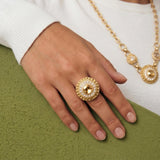 Bague ajustable Traviata – dorée